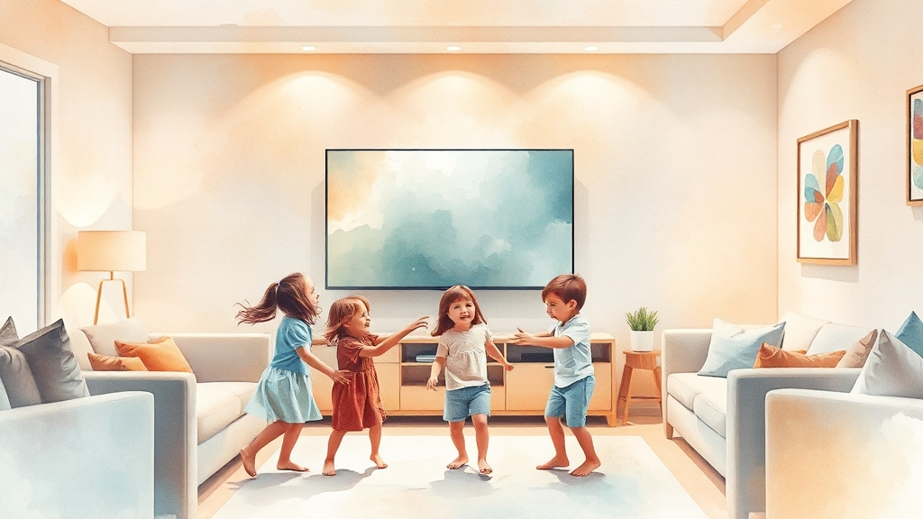 벽걸이 TV, 왜 좋을까요? (watercolor 스타일)