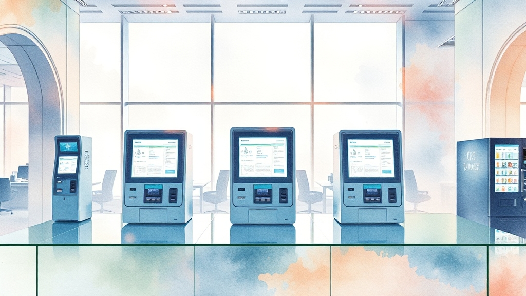 무인민원발급기 서류 종류 (watercolor 스타일)