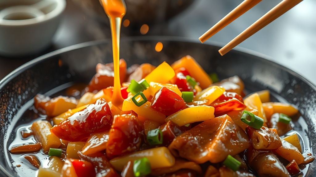 굴소스 양념 만들기 (realistic 스타일)