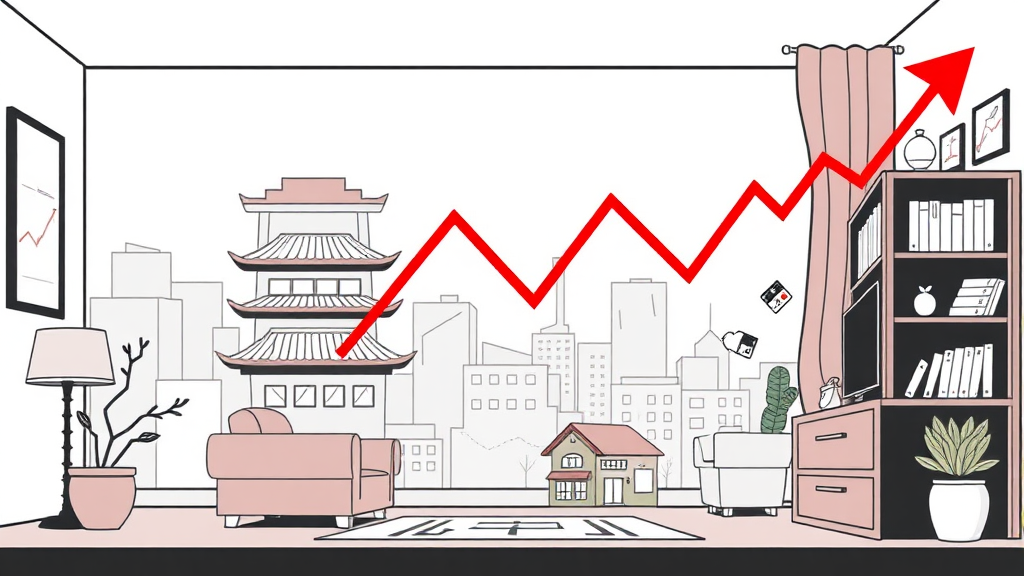 부동산 시장 현황 (illustration 스타일)