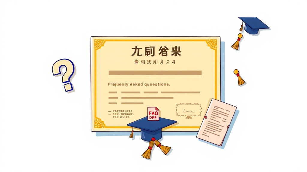 졸업증명서, 궁금증 해결! (FAQ) (cartoon 스타일)