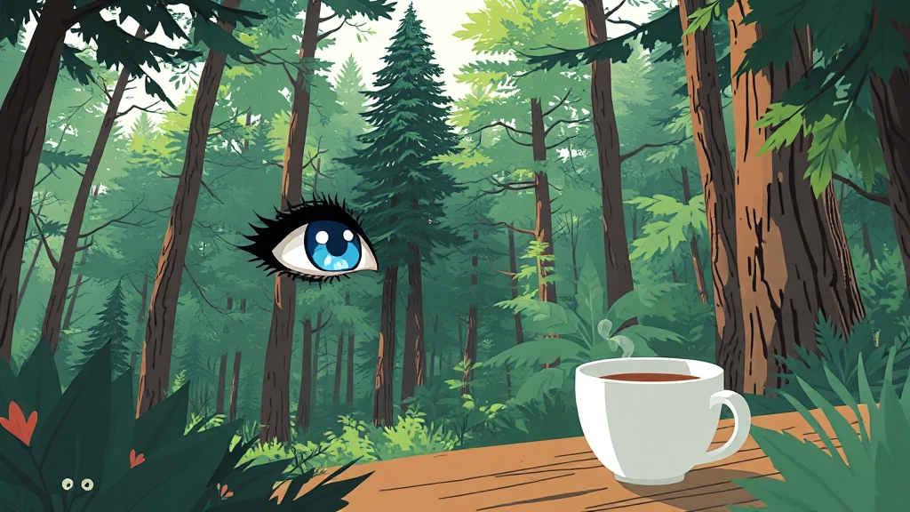 눈 건강 지키는 생활 습관은? (illustration 스타일)