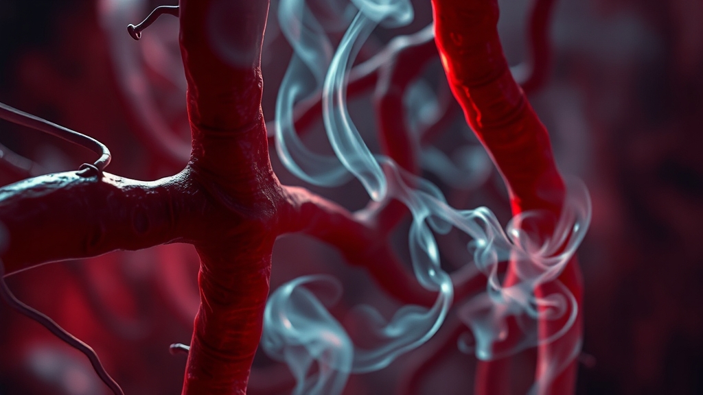 심근경색 원인 및 위험 요인 (realistic 스타일)