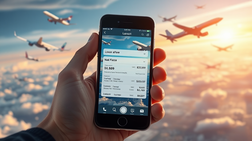 최저가 항공권, 어떻게 찾을까? (realistic 스타일)