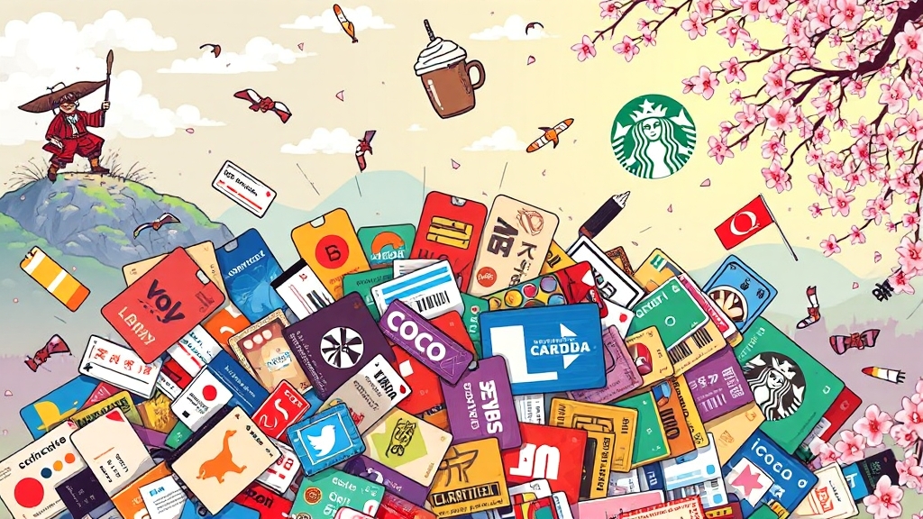 교통·쇼핑 할인 카드 (cartoon 스타일)