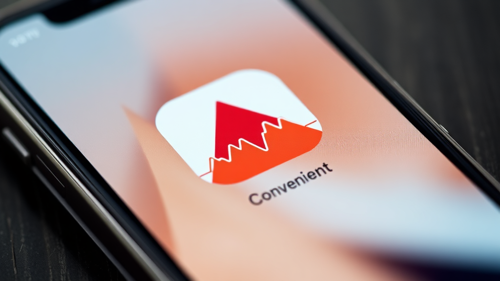 관심 종목 홈 화면 바로가기 설정 (realistic 스타일)