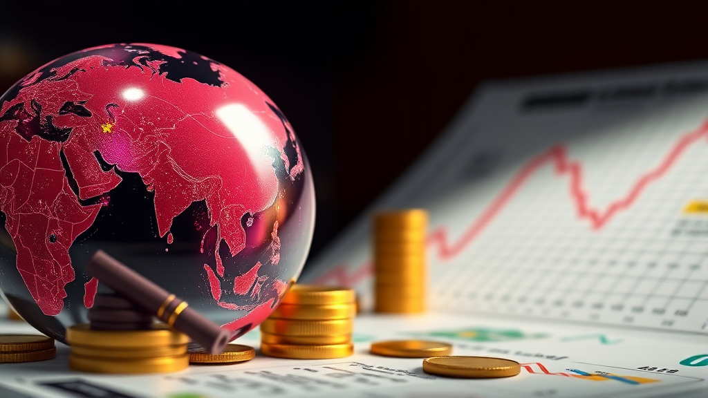 글로벌 경제 동향과 시장 전망 (realistic 스타일)