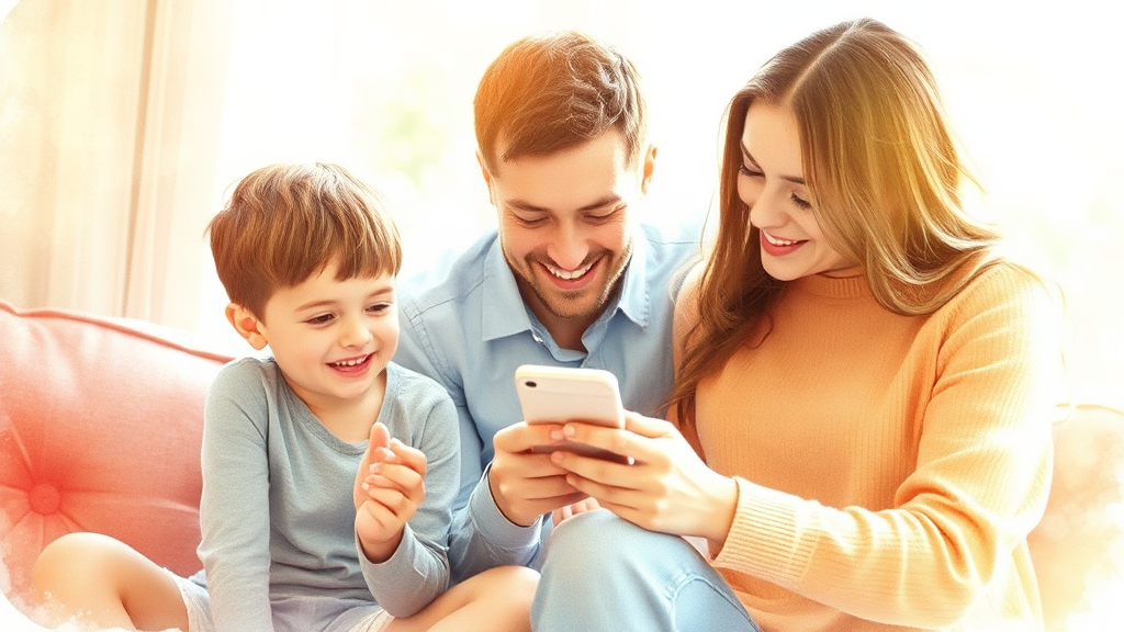 가족 규칙 설정의 힘 (watercolor 스타일)