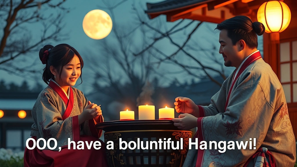 추석 인사말 작성 시 유의사항 (realistic 스타일)