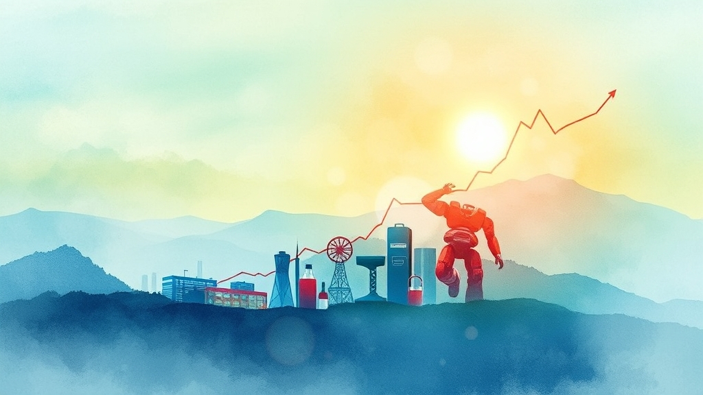 주목해야 할 종목과 업종은? (watercolor 스타일)