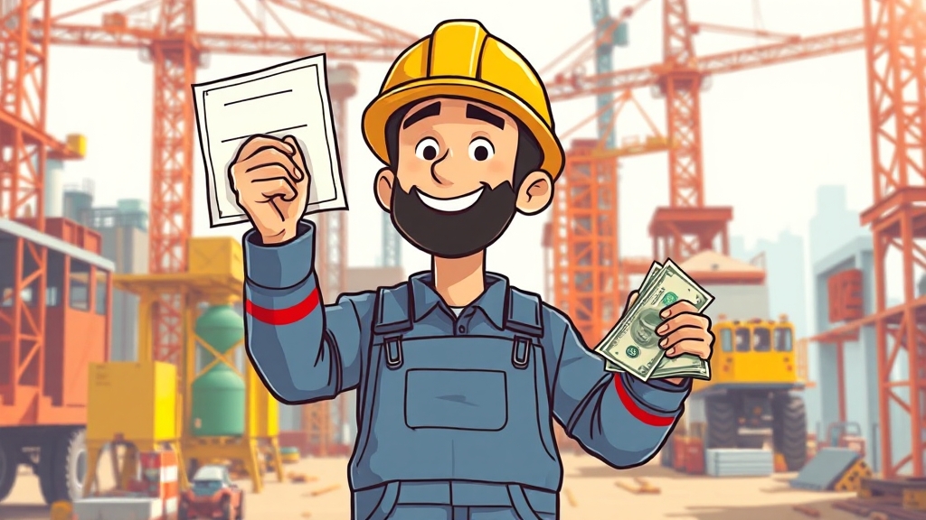 취업처 및 수당, 얼마나 받을까? (cartoon 스타일)