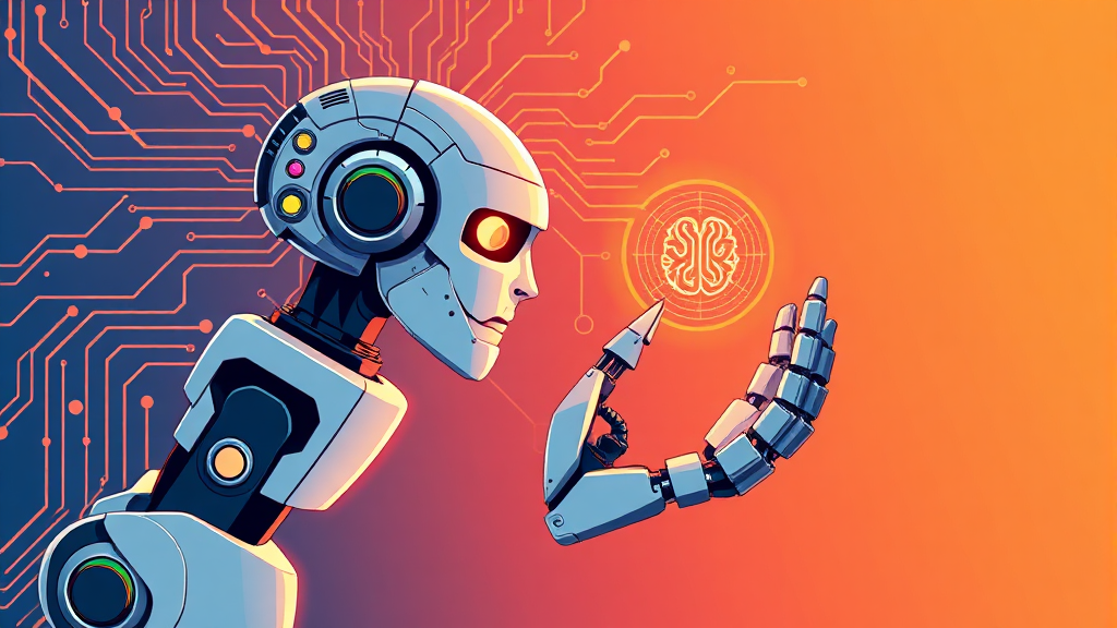 피지컬 AI, 무엇을 의미할까요? (illustration 스타일)