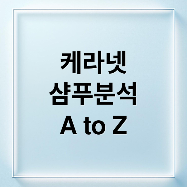 케라넷
샴푸분석
A to Z (케라넷 샴푸 가격 효능 부작용)