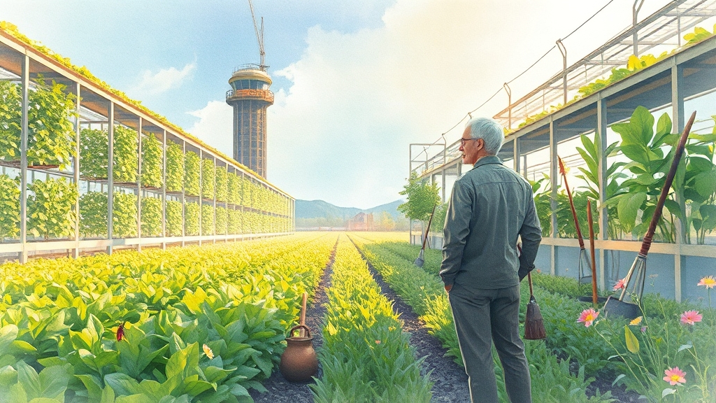 스마트팜 관련주 분석 (watercolor 스타일)