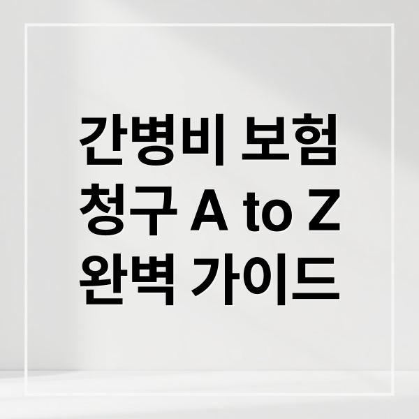 간병비 보험
청구 A to Z
완벽 가이드 (간병비 보험 청구 방법)