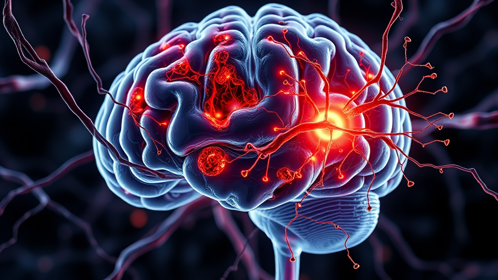 잇몸병, 당뇨병이 뇌 건강을 위협하는 이유 (realistic 스타일)