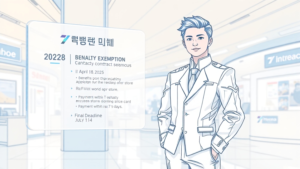SKT 위약금 면제: 상세 조건 (illustration 스타일)