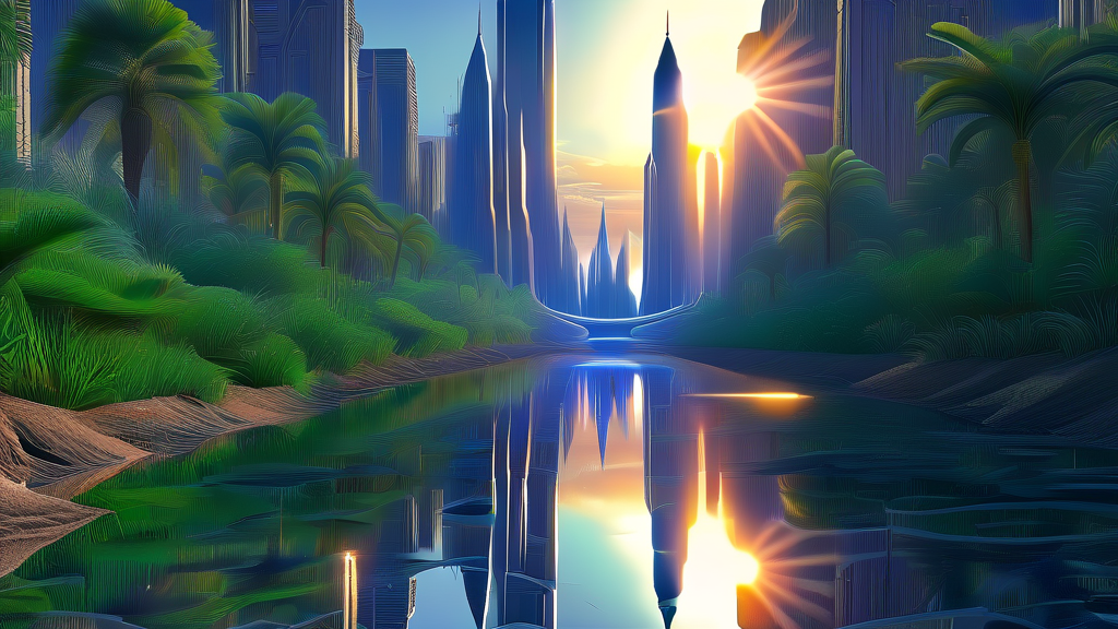 문화와 기술: 새로운 트렌드와 혁신의 바람 (realistic 스타일)