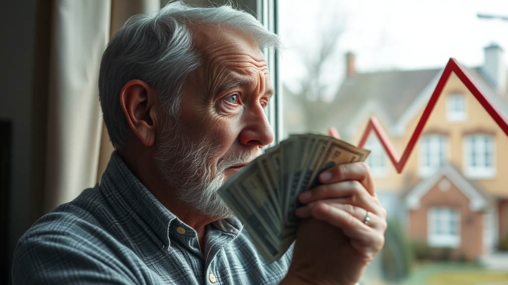 주택 가격 변동과 수령액 관계 (realistic 스타일)