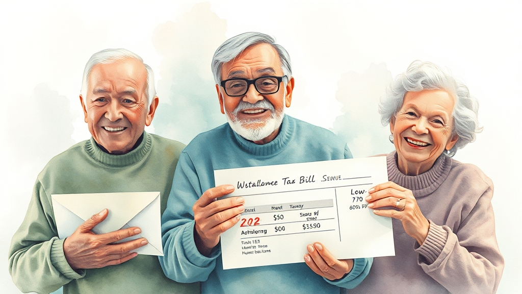 연금 수령 시 세금 정책 (watercolor 스타일)