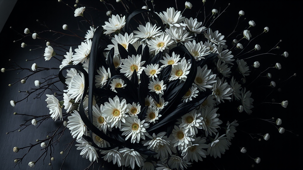 근조화환 선택, 핵심은? (realistic 스타일)