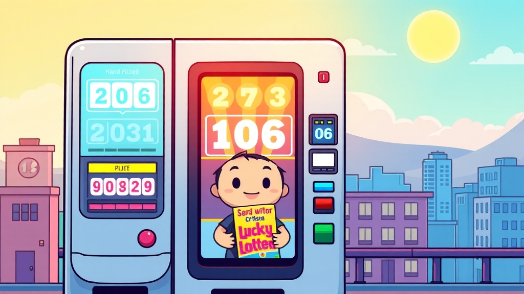 로또 번호 선택 전략: 수동 vs 자동 (cartoon 스타일)