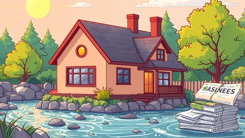 주택담보대출 신청 조건 및 필요 서류 (cartoon 스타일)