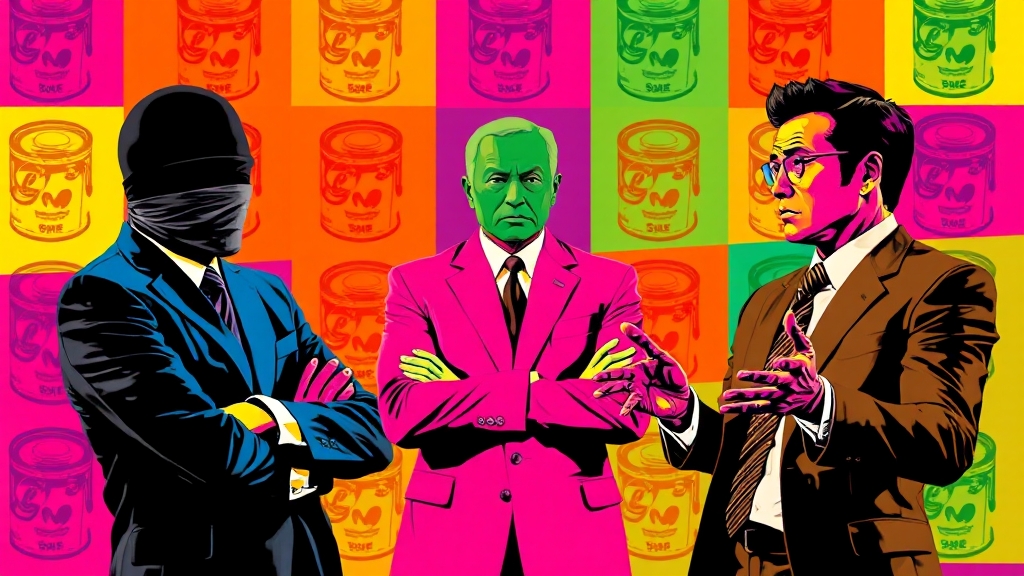 주요 등장인물별 협상 스타일 비교 (popart 스타일)