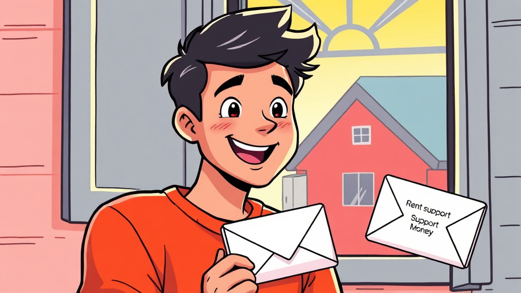 청년월세지원, 희소식! (cartoon 스타일)