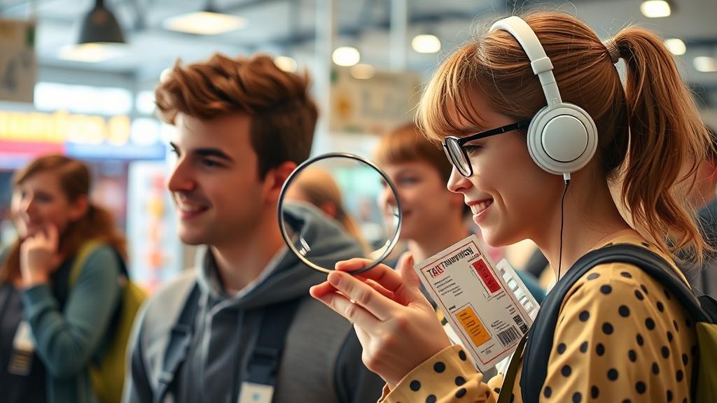 수험생 할인 유의사항 (realistic 스타일)