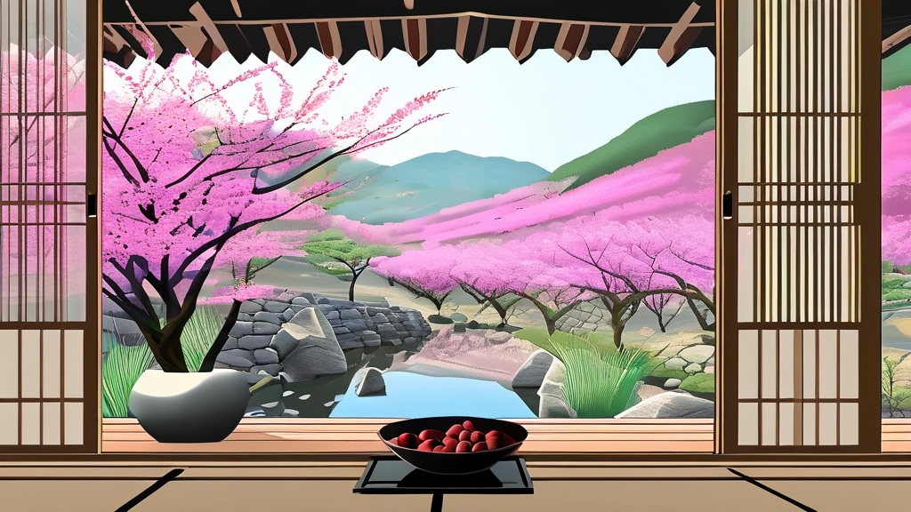 축제 후에도 즐기는 광양: 주변 여행 코스 추천 (illustration 스타일)