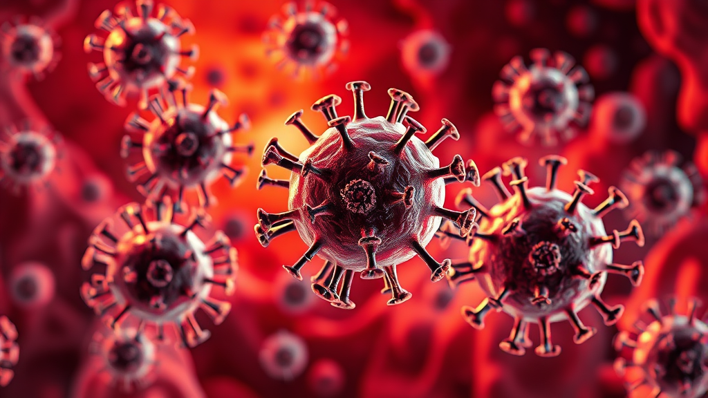 급성에서 만성으로 진행 (realistic 스타일)