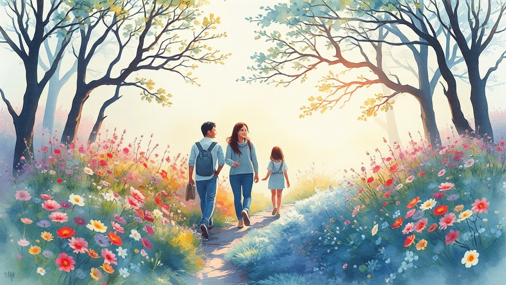 제주 녹색관광지 방림원 (watercolor 스타일)