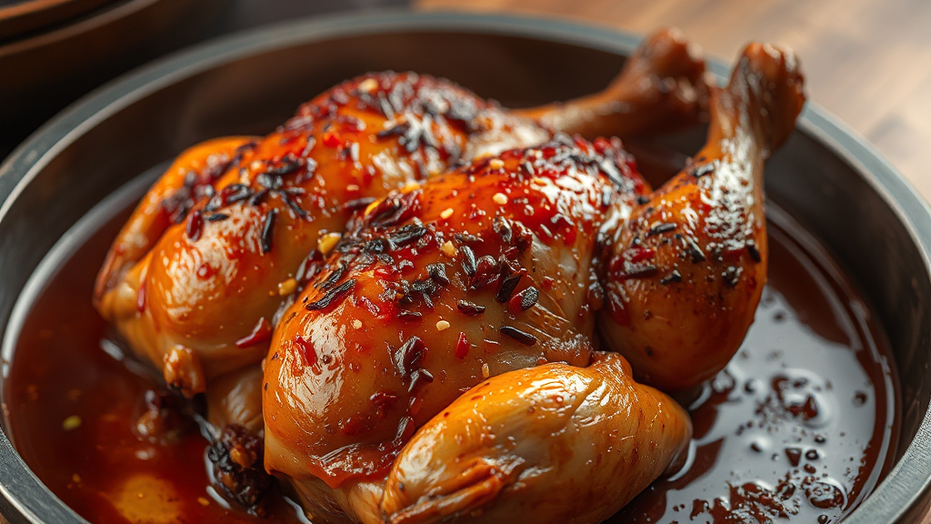 닭볶음탕, 왜 특별할까요? (realistic 스타일)