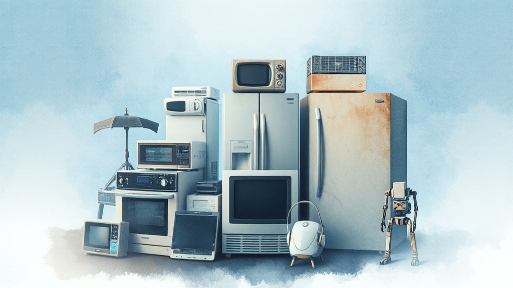 폐가전 무료수거란? (watercolor 스타일)