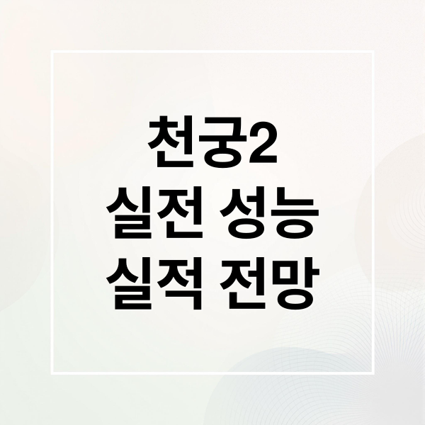 천궁2
실전 성능
실적 전망 (천궁2 관련주 2026년 실적)