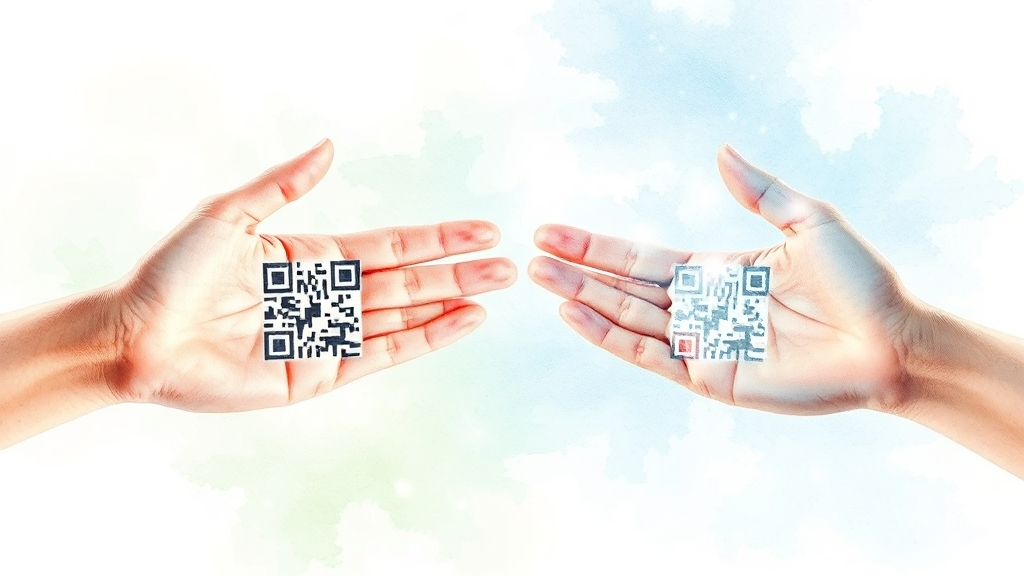 QR vs IC, 뭐가 좋을까? (watercolor 스타일)