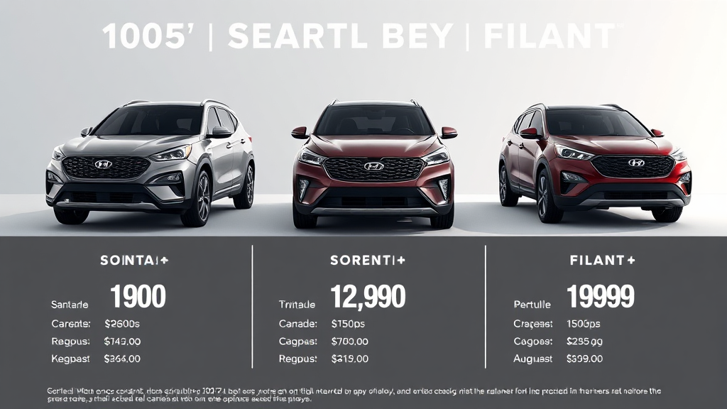 가격 및 트림별 분석: 합리적인 선택 (realistic 스타일)