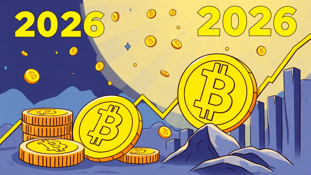 2026년 비트코인 가격 결정 요인 (cartoon 스타일)