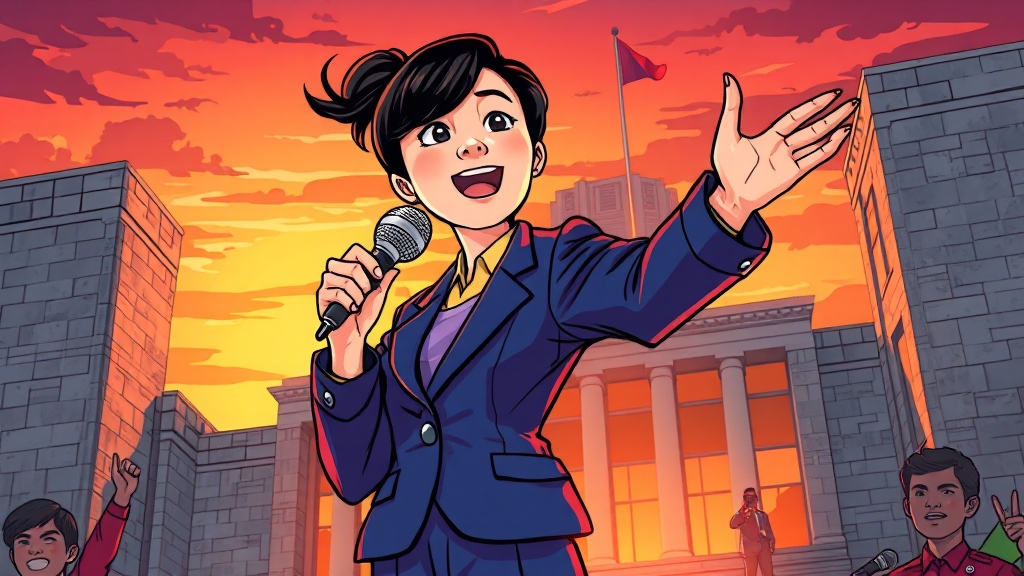 강미정은 누구인가? (cartoon 스타일)