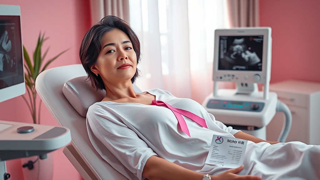 초음파 검사 비용은 얼마? (realistic 스타일)