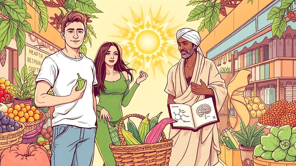 인기 품목별 효능 및 특징 (illustration 스타일)