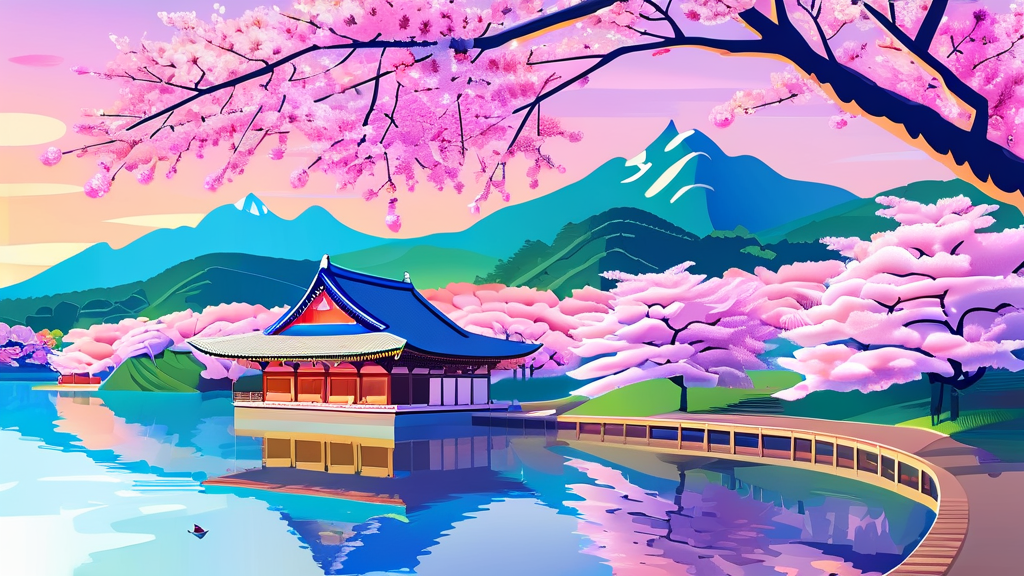 주요 천안 벚꽃 명소 상세 소개 (cartoon 스타일)