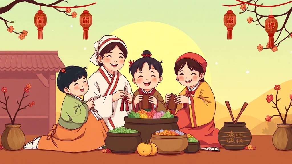 송편 예쁘게 빚는 방법: 꿀팁 대방출 (cartoon 스타일)