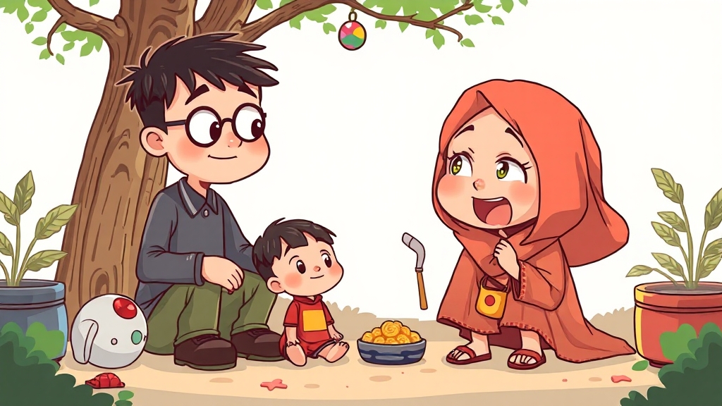 그림 속 숨은 이야기 (cartoon 스타일)