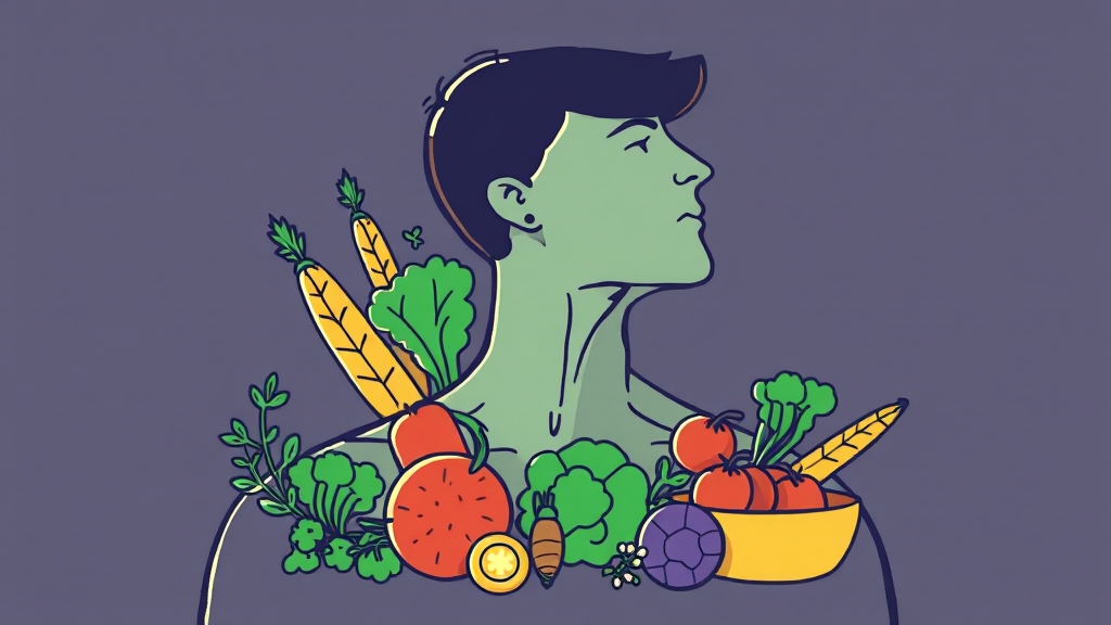 갑상선 기능항진증과 영양 관리 (illustration 스타일)