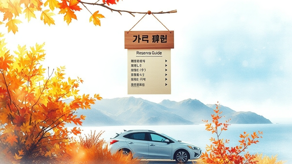 울릉도 숙소 예약 팁 (watercolor 스타일)