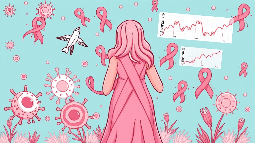 유방암 원인 & 위험 요인 분석 (cartoon 스타일)