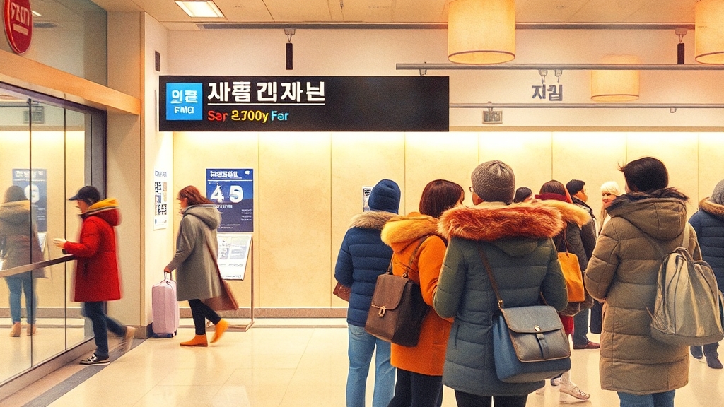 외투 보관 절차 (watercolor 스타일)