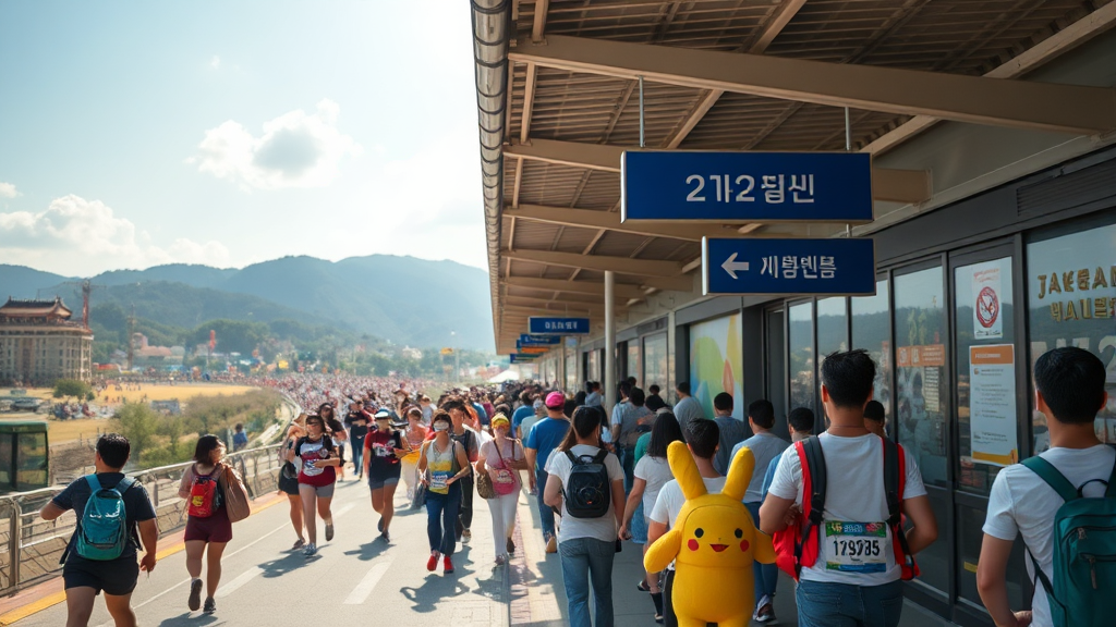 포켓몬 런 서울 2026: 교통, 주차 및 주변 정보 (realistic 스타일)